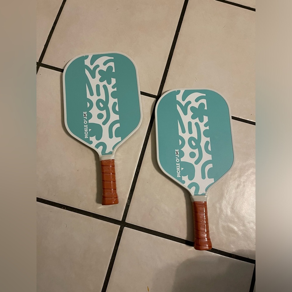 Teal Pickleball Paddle Pair